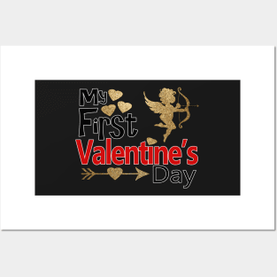 Baby Valentine Gifts - My First Valentines Day Posters and Art